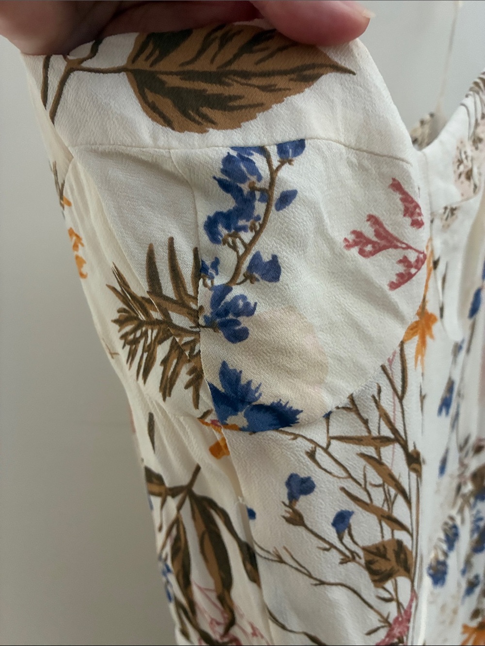 Reformation Kourtney Cream Floral Maxi Dress 10 EUC - Picture 8 of 16